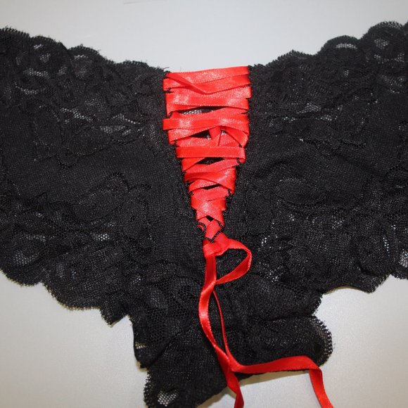 lace up boyshort panty - Picture 2 of 3